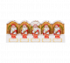 Lint Santa milk chocolate 50g*5