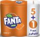 Fanta Orange Can 250ml*5 + 1 Free