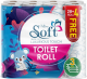 Soft Toilet Paper 3ply Extra Strong 28+4 Rolls Free