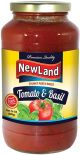 New Land Tomato & Basil Pasta Sauce 680g