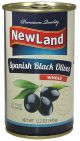 New Land Spanish Whole Black Olives 354g