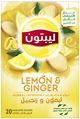 Lipton Herbal Infusion Tea Bags Lemon Ginger 20s