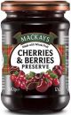 Mackays Cherries & Berries Preserves 340g