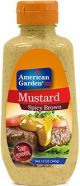 American Garden Mustard Spicy Brown 340g