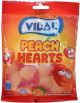 Vidal Peach Hearts Candy 100g
