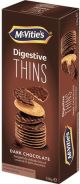 McVities Digestive Thins Dark Chocolate Chocolate 150g