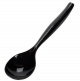 Disposable Black Spoon 25*3