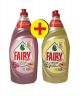 Fairy dishwashing liquid lemon blossom liter + rose blossom liter