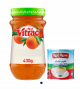 Vitrac apricot jam 430g + Red Rose evaporated milk 170g