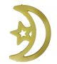 The crescent of Ramadan is luminous in many colors, small, 40 cm