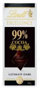 Lindt Excellence 99% Cocoa Dark Chocolate 50g