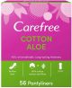 Carefree Cotton Aloe Pantyliners *56