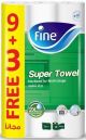 Fine Super Towel 9 Rolls + 3 Rolls Free