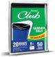 Sanita Club Trash Bags Large 50 Gallons 20 Bags