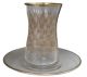 Gilded Tea Cups And Plates * 6 Cups