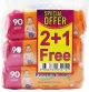 Fresh n Soft Wet Baby Towels 90 Wipes *3