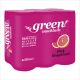 Green grapefruit-flavored soft drink, sugar-free, 330ml * 6