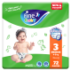 Fine Baby Junior No.3 72Diapers