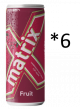 Matrix Fruit Carbonated Drink 250ml *6